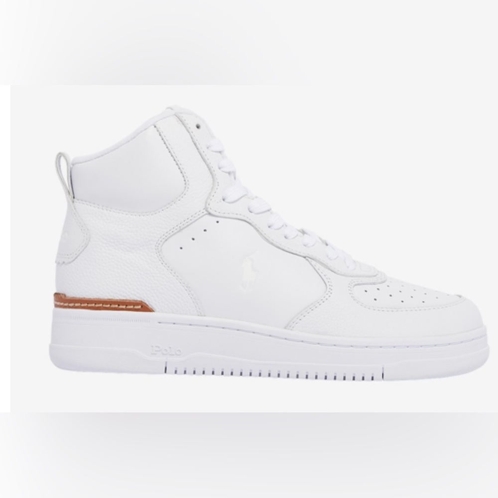 Polo by Ralph Lauren White High-Top Sneakers